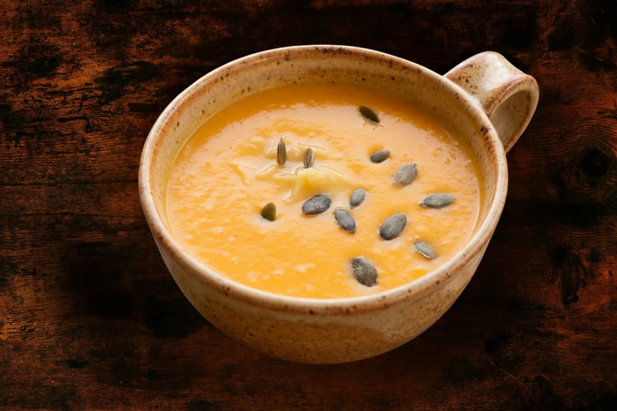 Cream of pumpkin soup