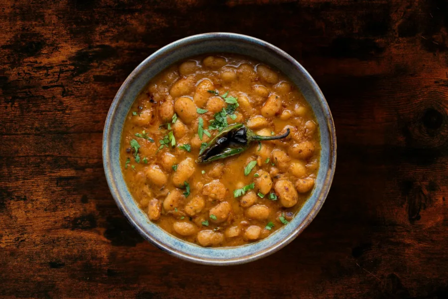 Beans oven-baked